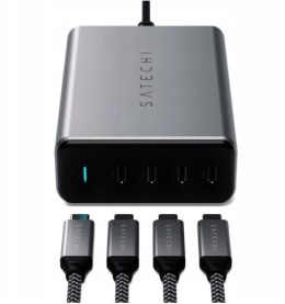 Ładowarka sieciowa Satechi 165W Type-C 4-PORT PD GAN (4xUSB-C up to 100W) ST-UC165GM-EU (Gwiezdna szarość)