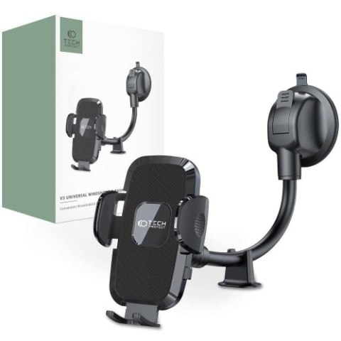 TECH-PROTECT V3 UNIVERSAL LONG ARM WINDSHIELD & DASHBOARD CAR MOUNT BLACK