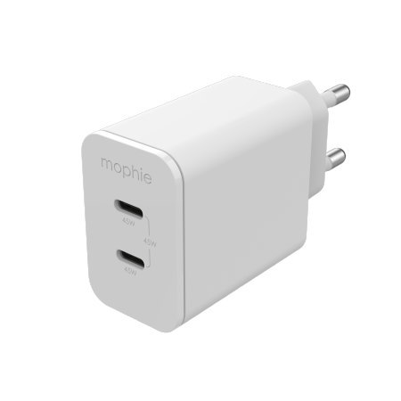 Mophie Gan Charger - ładowarka sieciowa 45W (2x USB-C) (white)