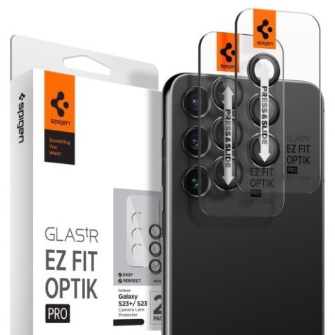 OSŁONA APARATU SPIGEN OPTIK.TR "EZ FIT" CAMERA PROTECTOR 2-PACK GALAXY S23 / S23+ PLUS / S24 BLACK