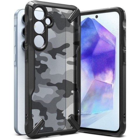 RINGKE FUSION X GALAXY A55 5G CAMO BLACK