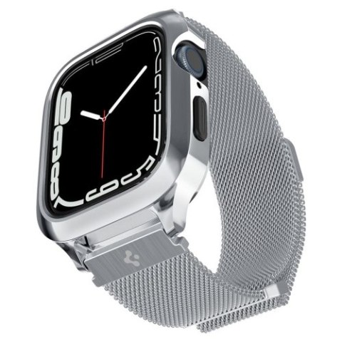 SPIGEN METAL FIT "PRO" APPLE WATCH 4 / 5 / 6 / 7 / 8 / 9 / SE (44 / 45 MM) SILVER