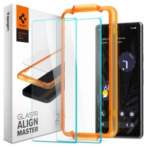 SZKŁO HARTOWANE SPIGEN ALM GLAS.TR 2-PACK GOOGLE PIXEL 7A CLEAR