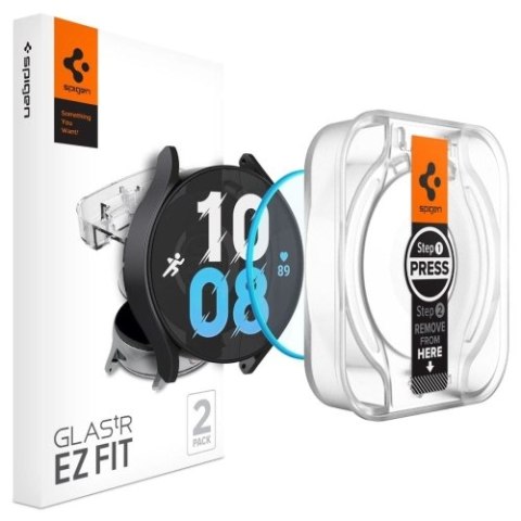 SZKŁO HARTOWANE SPIGEN GLAS.TR "EZ-FIT" 2-PACK GALAXY WATCH 6 (40 MM) CLEAR