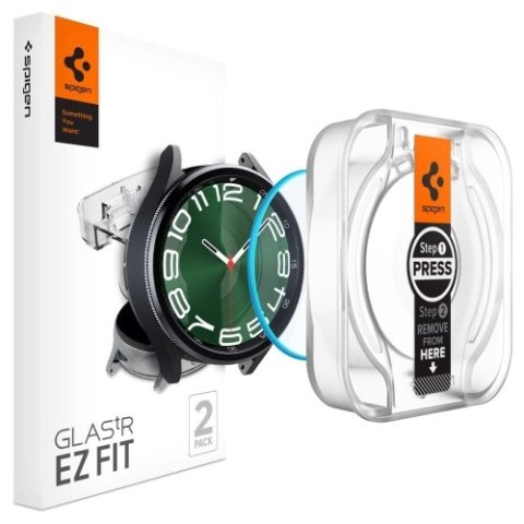 SZKŁO HARTOWANE SPIGEN GLAS.TR "EZ-FIT" 2-PACK GALAXY WATCH 6 CLASSIC (47 MM) CLEAR