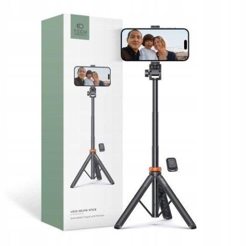 TECH-PROTECT L03S BLUETOOTH SELFIE STICK TRIPOD BLACK