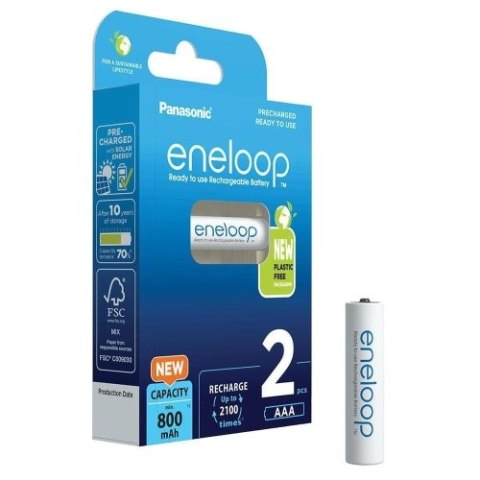 Panasonic Eneloop AAA 800mAh akumulator - 2 szt