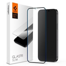 SZKŁO HARTOWANE SPIGEN GLASS FC IPHONE 12 PRO MAX BLACK