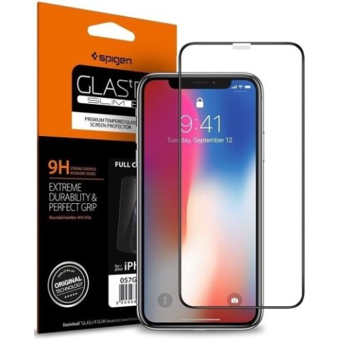 SZKŁO HARTOWANE SPIGEN GLASS FC IPHONE X / XS / 11 PRO BLACK