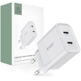 TECH-PROTECT C20W 2-PORT NETWORK CHARGER PD20W WHITE