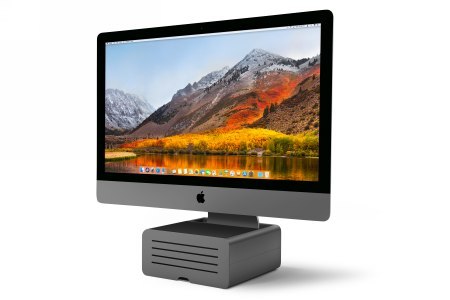 Twelve South HiRise Pro - aluminiowa podstawka do iMac i Apple Studio Display ze schowkiem (gunmetal) [eol]