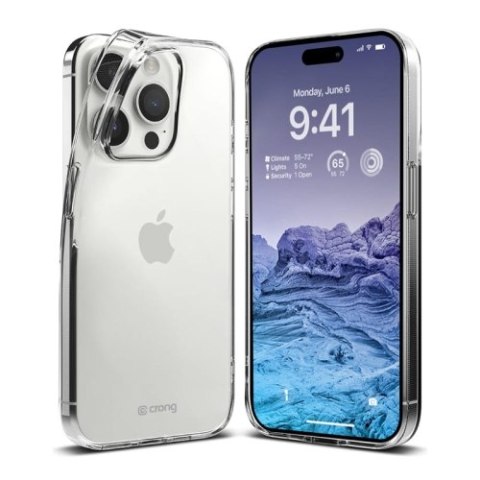 Crong Crystal Slim Cover - Etui iPhone 15 Pro Max (przezroczysty)