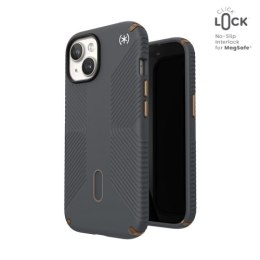 Speck Presidio2 Grip ClickLock & MagSafe - Etui iPhone 15 / iPhone 14 / iPhone 13 (Charcoal Grey / Cool Bronze)