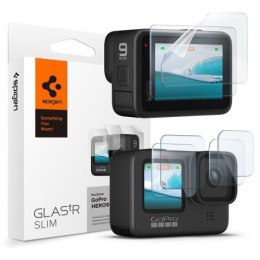 Spigen Glas.TR Slim + Film 2-Set - Zestaw szkieł i folii do GoPro Hero 12 / 11 / 10 / 9 (2 zestawy)