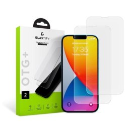 SZKŁO HARTOWANE GLASTIFY OTG+ 2-PACK IPHONE 13 PRO MAX / 14 PLUS / 15 PLUS CLEAR