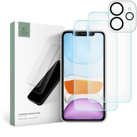 SZKŁO HARTOWANE TECH-PROTECT SUPREME SET IPHONE 11 CLEAR