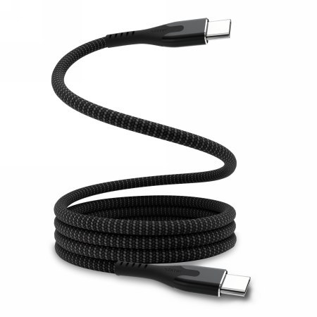 Statik MagStack Pro - kabel USB-C - USB-C 1m, w nylonowym oplocie, zwijany magnetycznie (black)