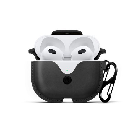 Twelve South AirSnap - skórzane etui ochronne do Apple Airpods (3. Gen), (black)