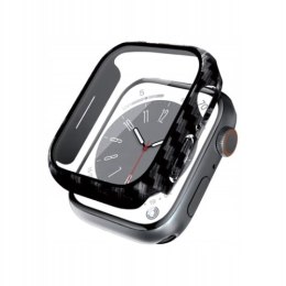 WYP Crong Hybrid Watch Case - Etui ze szkłem Apple Watch 44mm (Carbon)