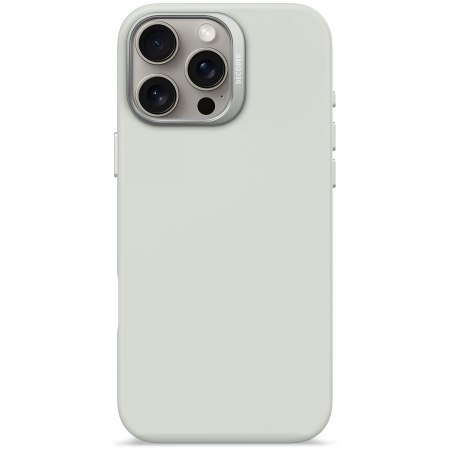 Decoded AntiMicrobial Silicone Backcover - silikonowa obudowa ochronna do iPhone 16 Pro Max kompatybilna z MagSafe (stone gray)