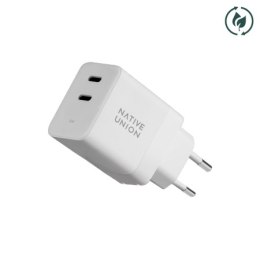 Native Union Fast GaN Charger - ladowarka 35W PD, 2x USB-C (white)