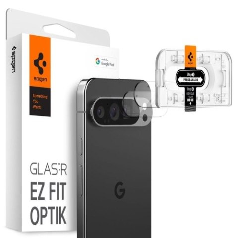 OSŁONA APARATU SPIGEN OPTIK.TR "EZ FIT" CAMERA PROTECTOR 2-PACK GOOGLE PIXEL 9 PRO CRYSTAL CLEAR