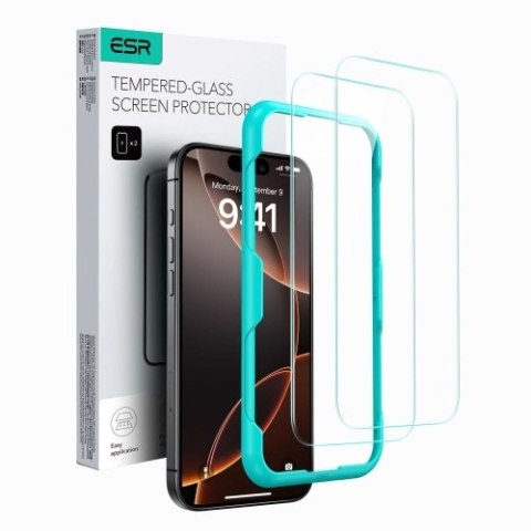 SZKŁO HARTOWANE ESR TEMPERED GLASS 2-PACK IPHONE 16 PLUS CLEAR