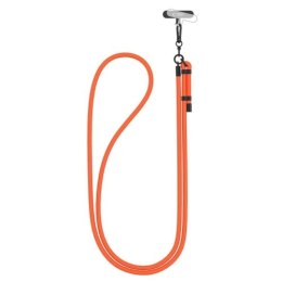 TECH-PROTECT C1S ROPE CROSSBODY STRAP NEON ORANGE/BLACK