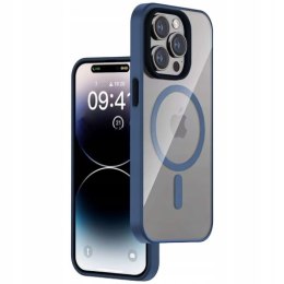 WYP Etui do iPhone 14 Pro Max MagSafe Case obudowa ochronna Alogy Ring pancerne na telefon matowe (granatowe)