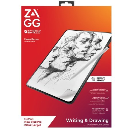 ZAGG InvisibleShield Fusion Canvas - antybakteryjna folia ochronna imitująca papier do iPad Pro 13" M4 (2024)