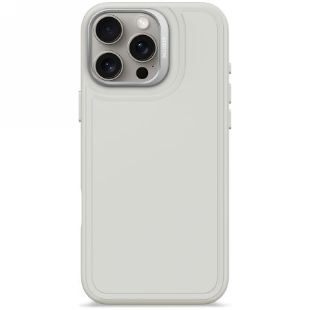 Decoded AntiMicrobial Silicone Stacks Backcover - silikonowa obudowa ochronna do iPhone 16 Pro Max kompatybilna z MagSafe (stone