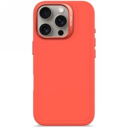 Decoded AntiMicrobial Silicone Stacks Backcover - silikonowa obudowa ochronna do iPhone 16 Pro kompatybilna z MagSafe (tangerine