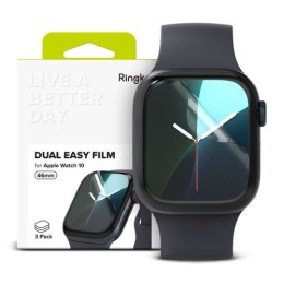 FOLIA OCHRONNA RINGKE DUAL EASY 3-PACK APPLE WATCH 10 (46 MM) CLEAR