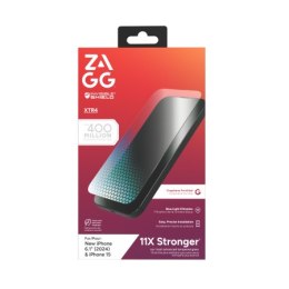 ZAGG InvisibleShield Glass XTR4 - szkło ochronne z grafenem i filtrem światła niebieskiego do iPhone 15/16