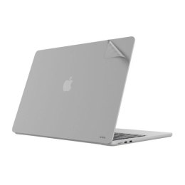 JCPal MacGuard Two-in-One Skin Set (Silver, Top skin+Back skin) for MacBook Air13