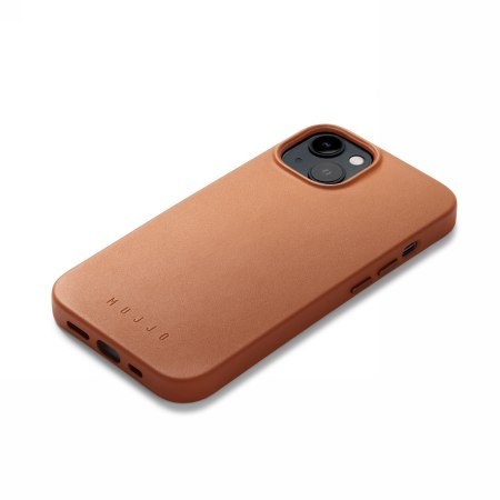 Mujjo Full Leather Case - etui skórzane do iPhone 13/14/15 kompatybilne z MagSafe (tan)