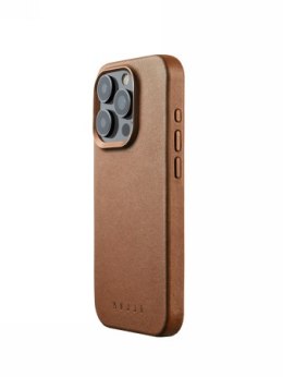 Mujjo Full Leather Case - etui skórzane do iPhone 15 Pro kompatybilne z MagSafe (tan)