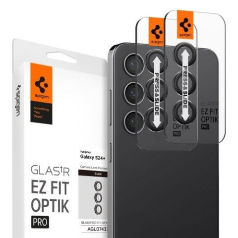 OSŁONA APARATU SPIGEN OPTIK.TR "EZ FIT" CAMERA PROTECTOR 2-PACK GALAXY S24+ PLUS BLACK