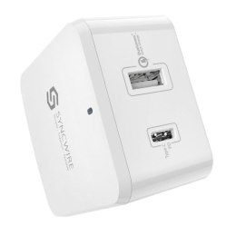 SYNCWIRE Wall Charger PD QC3.0+USB-C3.0 2Ports (EU/US/UK)