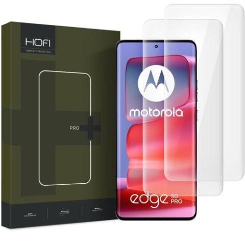 SZKŁO HARTOWANE HOFI UV GLASS PRO+ 2-PACK MOTOROLA EDGE 50 FUSION / EDGE 50 PRO 5G CLEAR