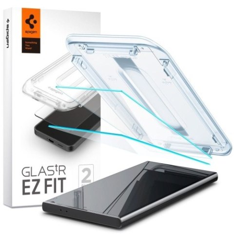 SZKŁO HARTOWANE SPIGEN GLAS.TR "EZ FIT" 2-PACK GALAXY S24 ULTRA CLEAR