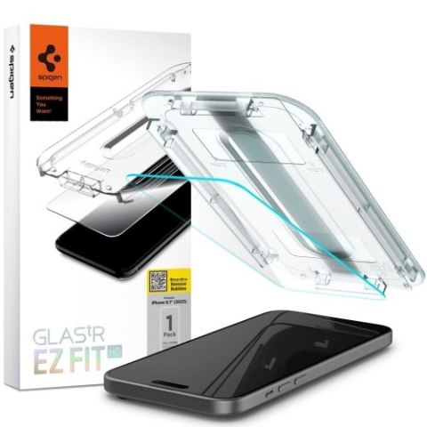 SZKŁO HARTOWANE SPIGEN GLAS.TR "EZ FIT" IPHONE 15 CLEAR