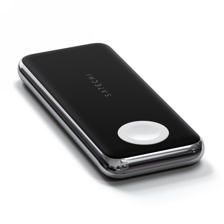 Satechi Quatro Wireless Powerbank QI- bezprzewowody powerbank 10k mAh (apple watch, USBA-C PD, USB-A) (black)