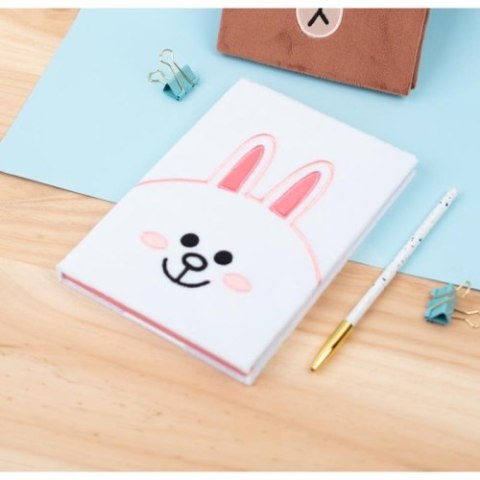 BT21 - Pluszowy Notes / Notatnik A5 Króliczek CONY