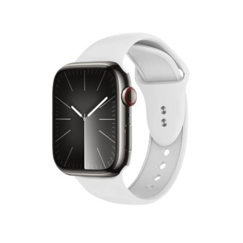 Crong Liquid - Pasek do Apple Watch 42/44/45/49 mm (biały)