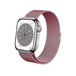 Crong Milano Steel - Pasek ze stali nierdzewnej do Apple Watch 38/40/41 mm (różowe złoto)