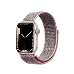 Crong Nylon - Pasek sportowy do Apple Watch 38/40/41 mm (Light Pink)