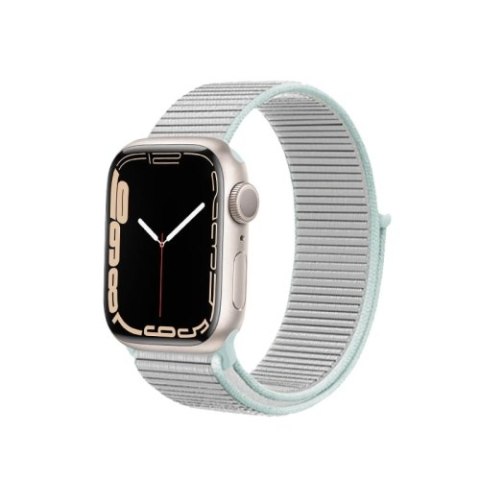 Crong Nylon - Pasek sportowy do Apple Watch 38/40/41 mm (Pastel Grey)