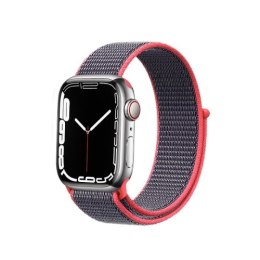 Crong Nylon - Pasek sportowy do Apple Watch 42/44/45/49 mm (Electric Pink)