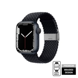 Crong Wave Band - Pleciony pasek do Apple Watch 38/40/41 mm (grafitowy)